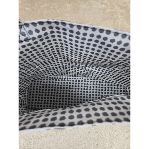 Bella Russo Reversible Tote Bag Floral / Polkadot Zip Pocket Double Strap - Picture 5 of 9